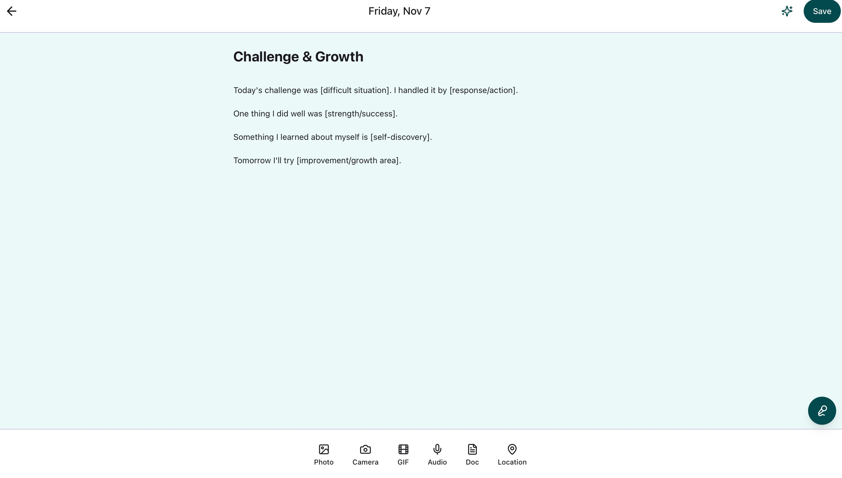 Challenge and growth before